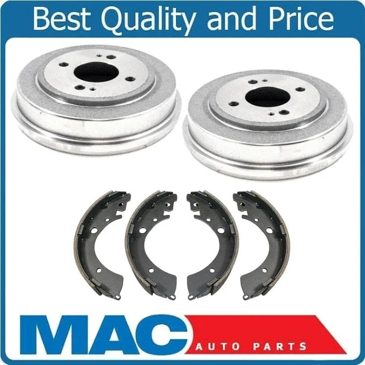 100% New Rear Brake Drums & Brake Shoes 3pc Kit for Honda Civic 96-00 Civic All