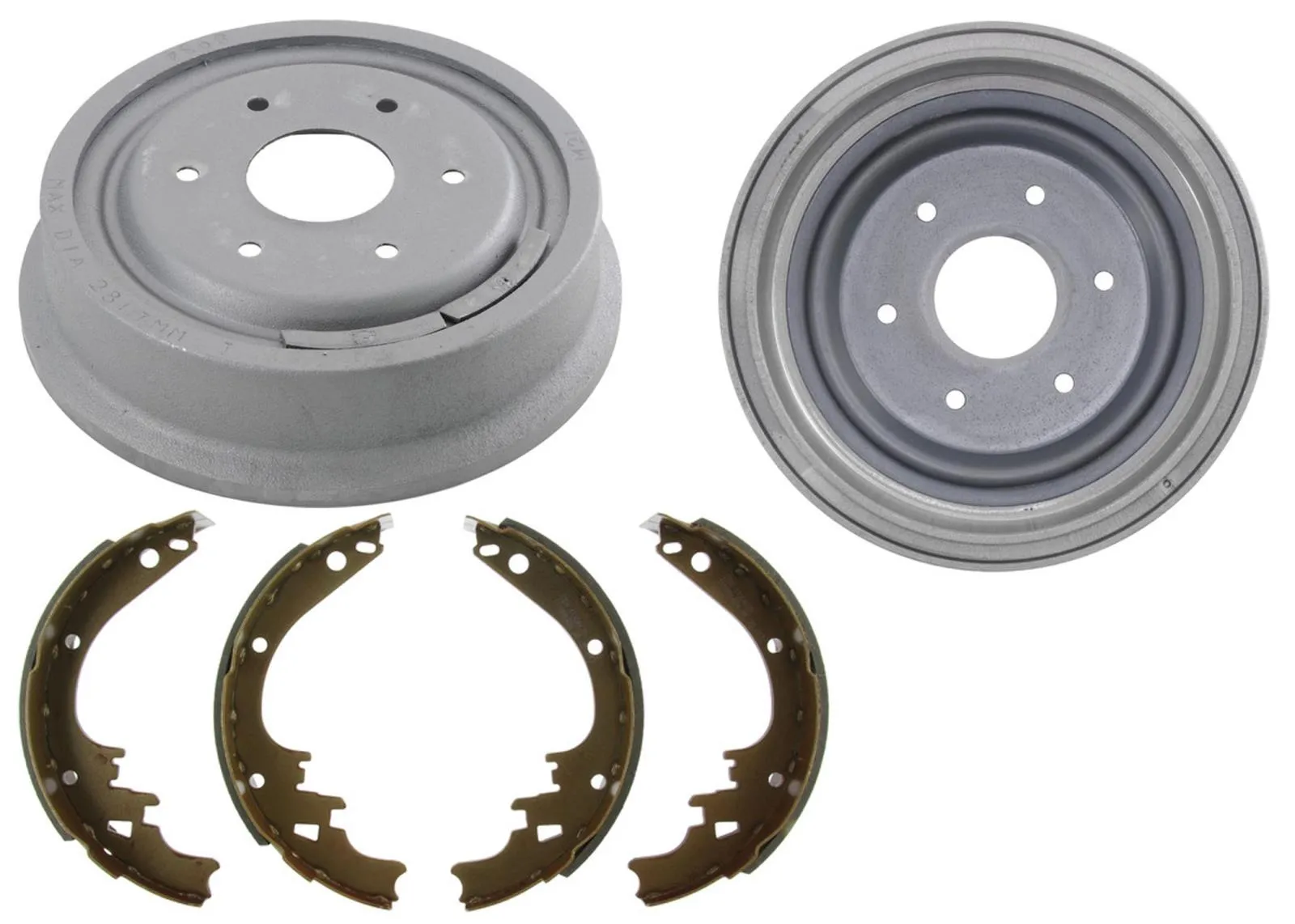 11" Inch Rear Brake Drums with Brake Shoes For Jeep Cherokee 1979-1983 3pc Kit