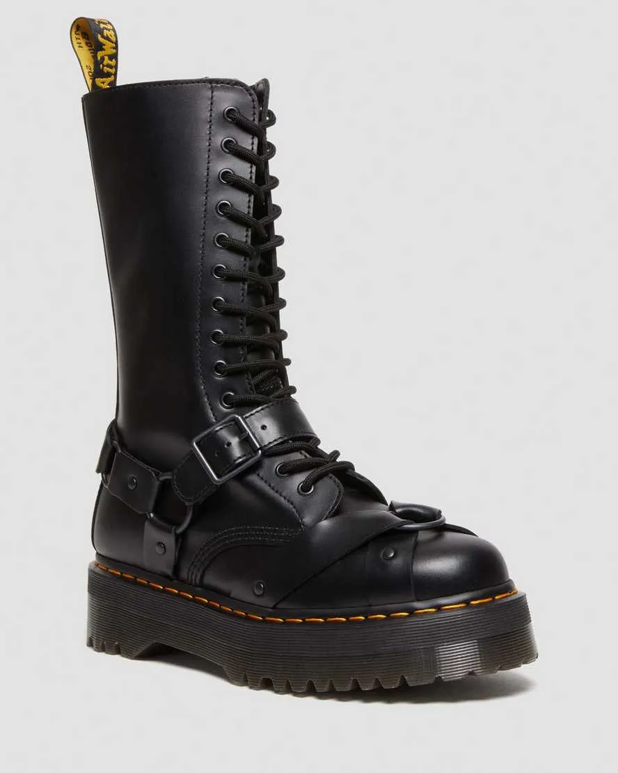 1914 Hardness Leather Tall Platform Boots