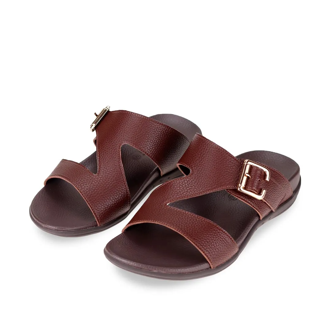 [20% off at cart] Men Zig Zag Buckle Sandals