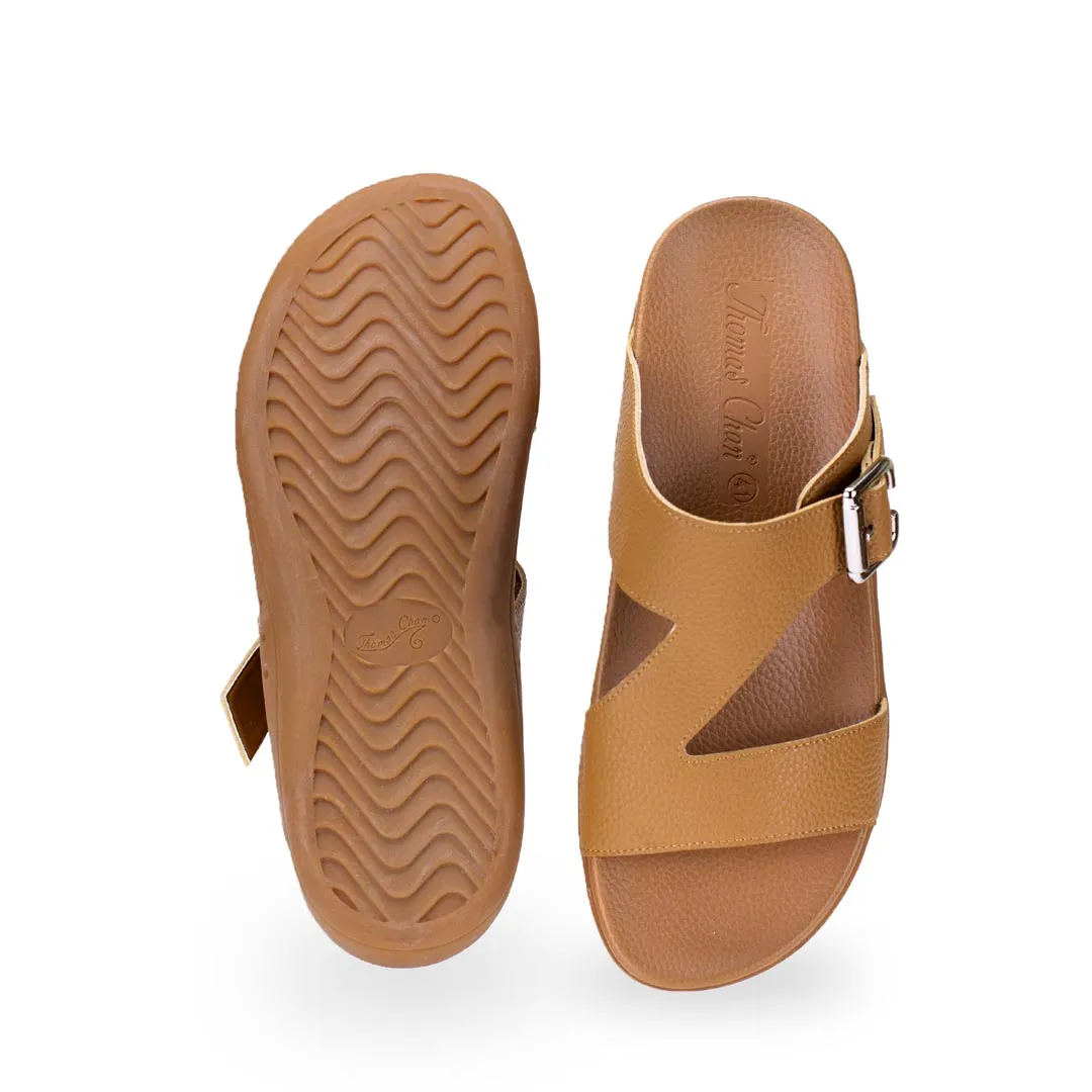 [20% off at cart] Men Zig Zag Buckle Sandals