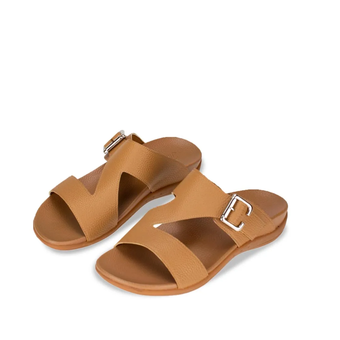 [20% off at cart] Men Zig Zag Buckle Sandals