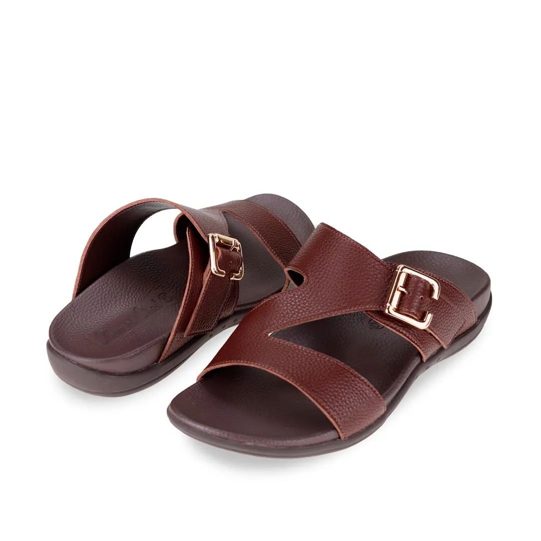 [20% off at cart] Men Zig Zag Buckle Sandals