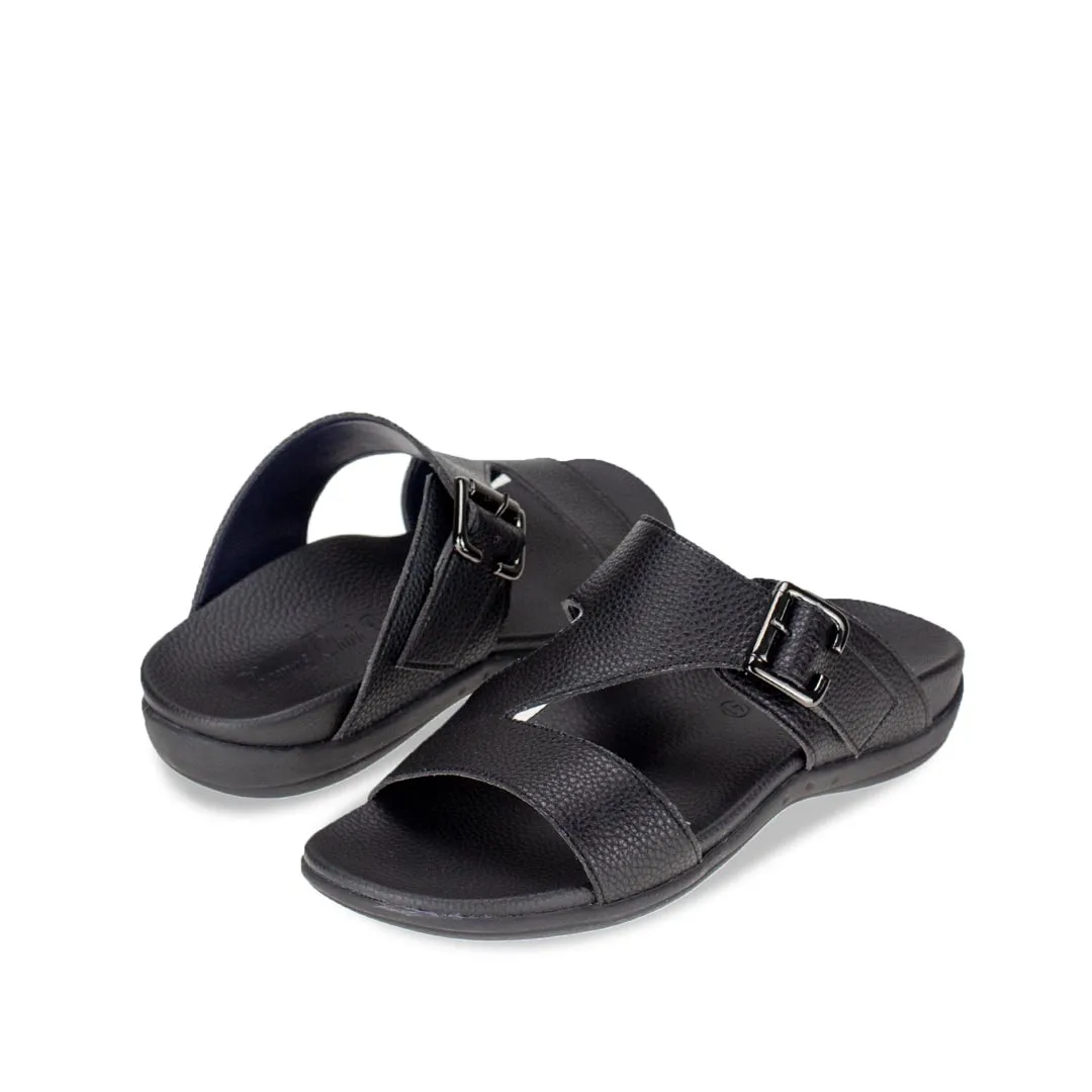 [20% off at cart] Men Zig Zag Buckle Sandals