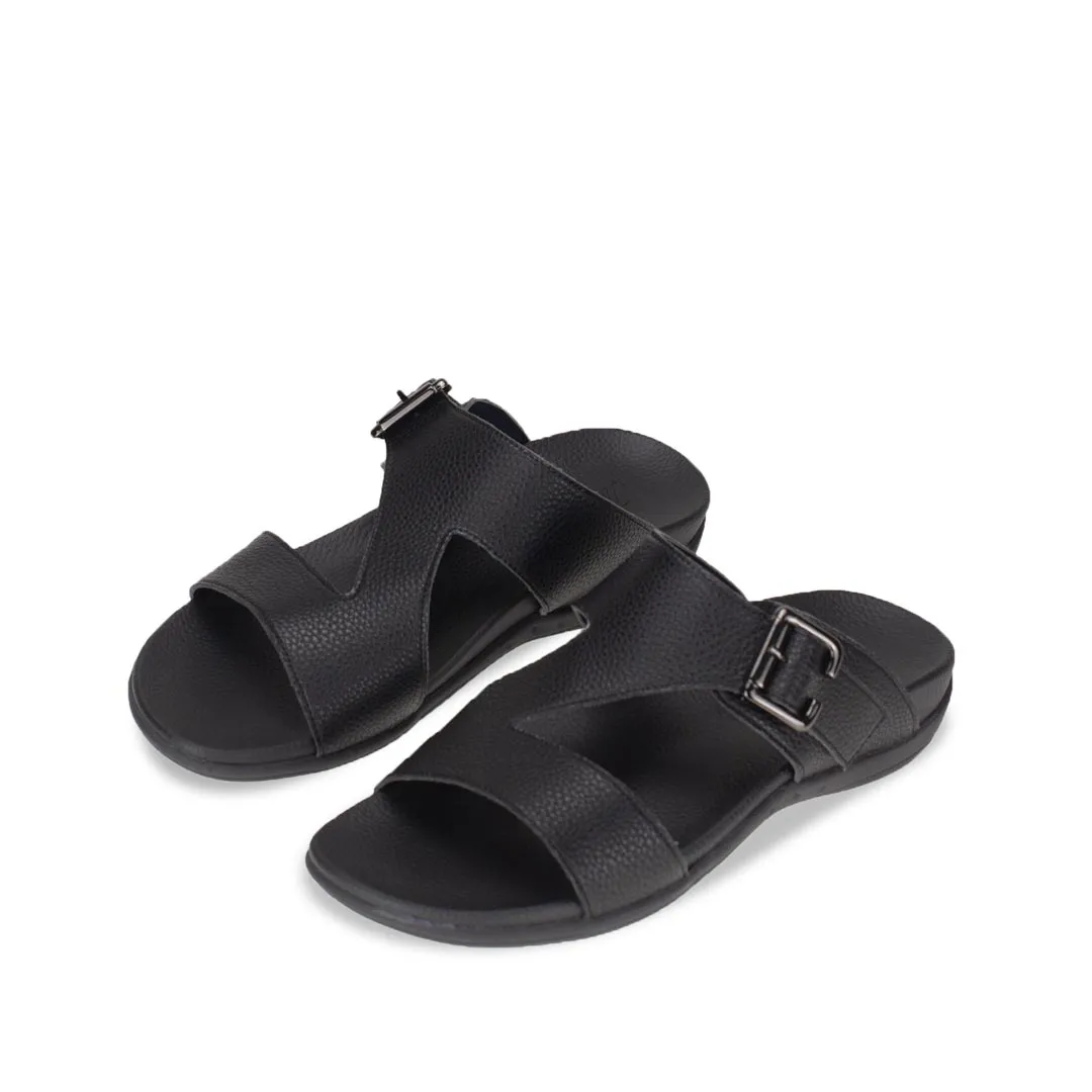 [20% off at cart] Men Zig Zag Buckle Sandals