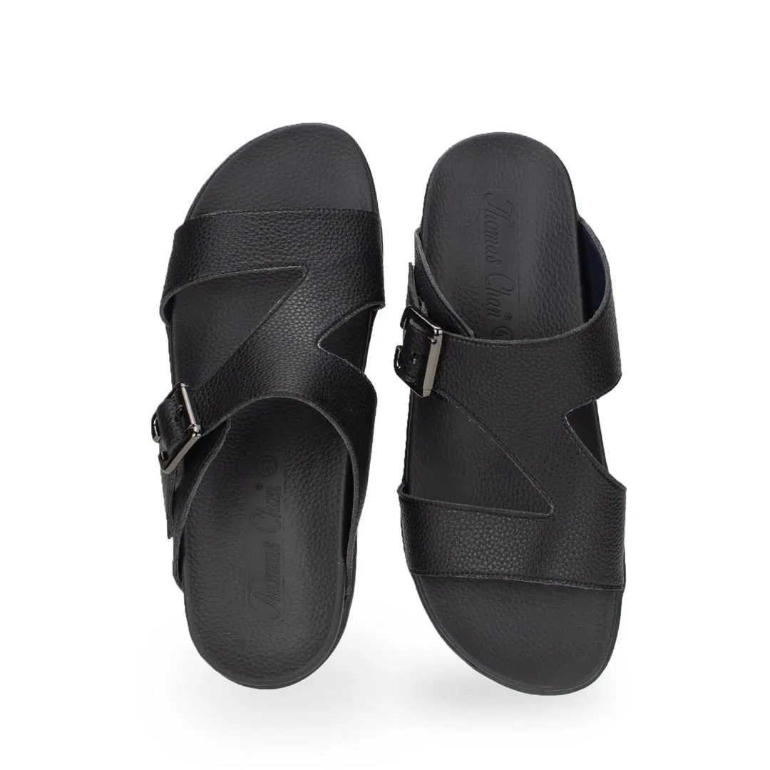 [20% off at cart] Men Zig Zag Buckle Sandals