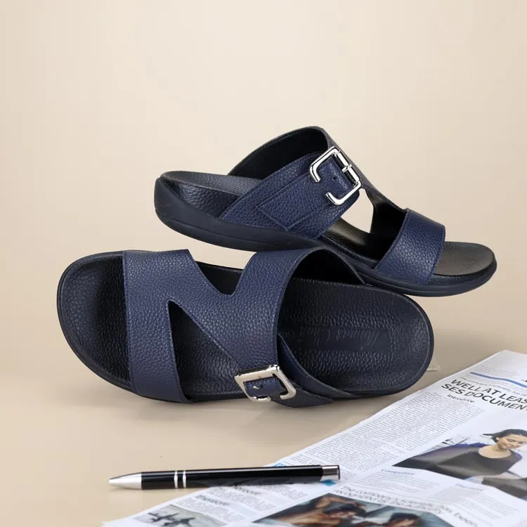 [20% off at cart] Men Zig Zag Buckle Sandals