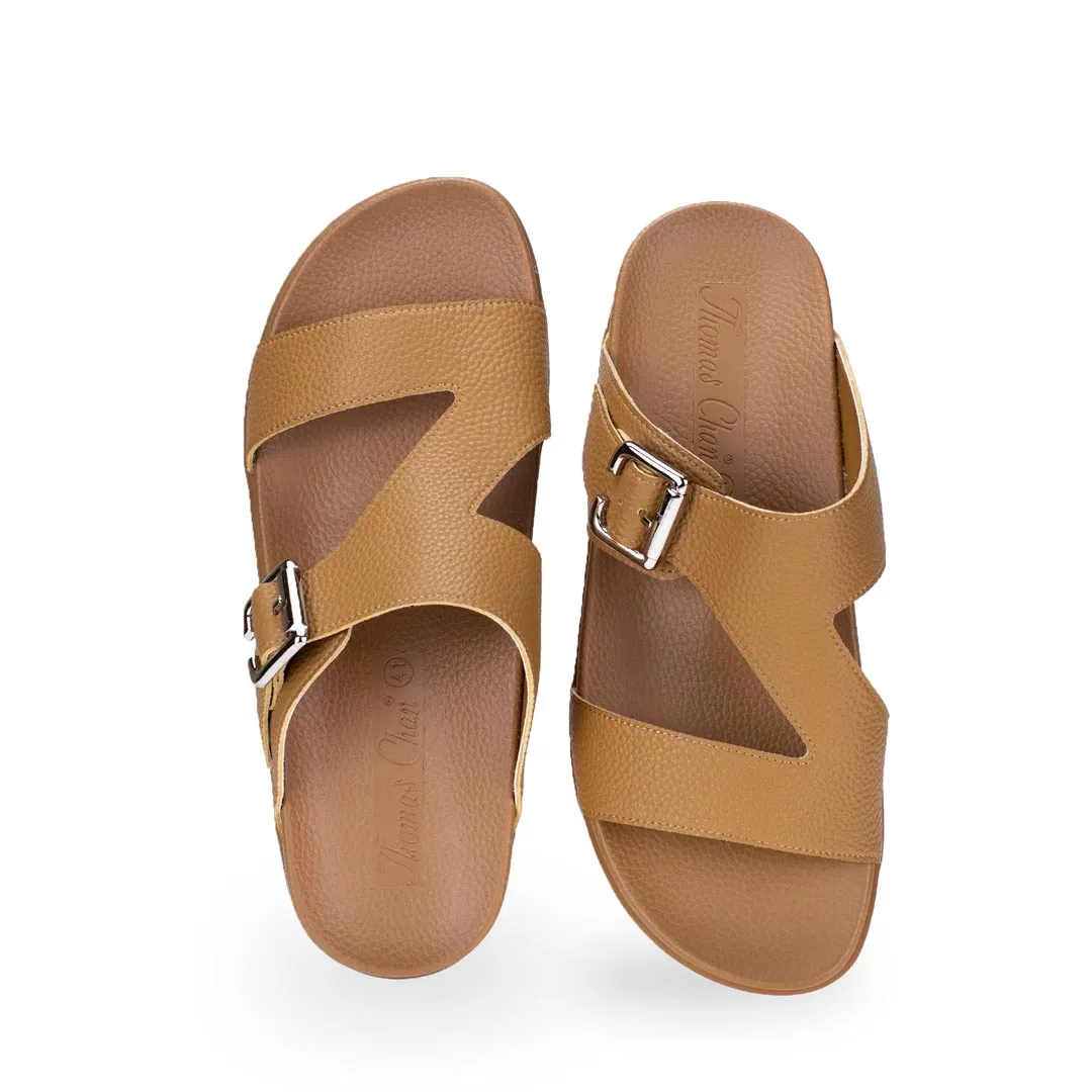 [20% off at cart] Men Zig Zag Buckle Sandals