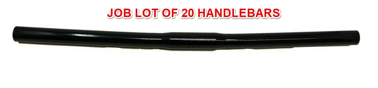 20 X Narrow Bike Handlebars Black Straight Flat Bar All Rounder Type 490mm