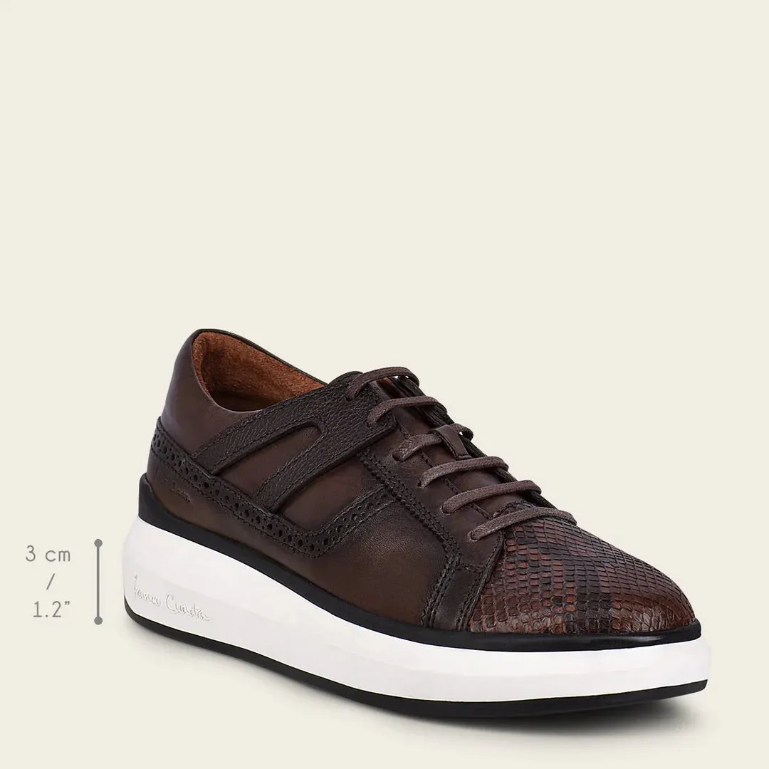 3Y0PBTS - Cuadra chocolate casual fashion python sneakers for men