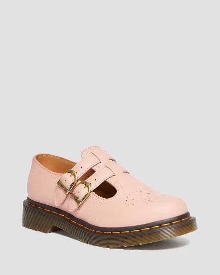 8065 Peach Virginia Leather Mary Jane Shoes