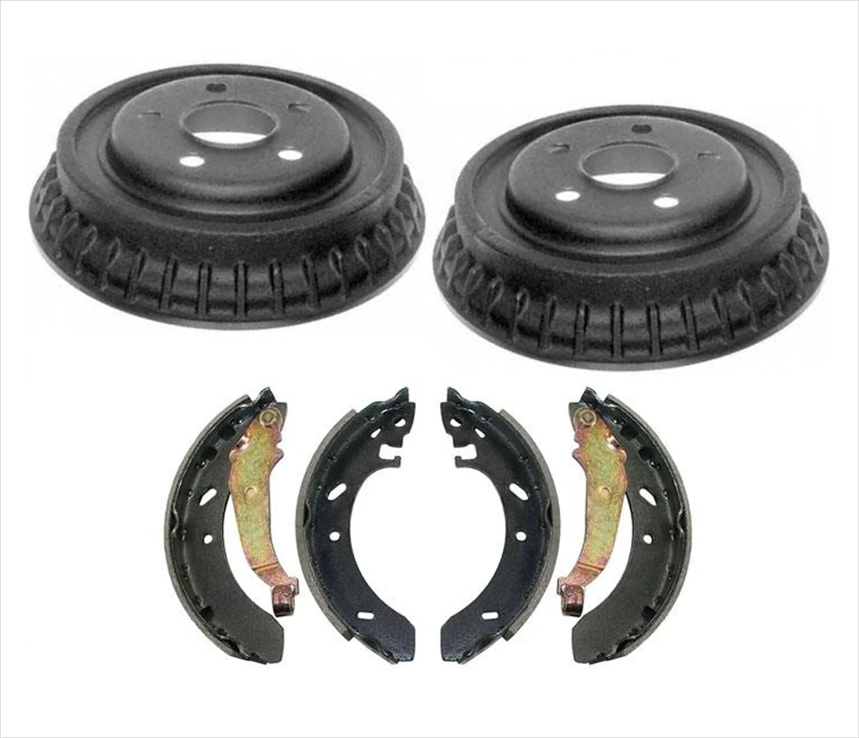 95-97 Dodge Stratus Brake Drum Drums & Shoes Without ABS Braking System