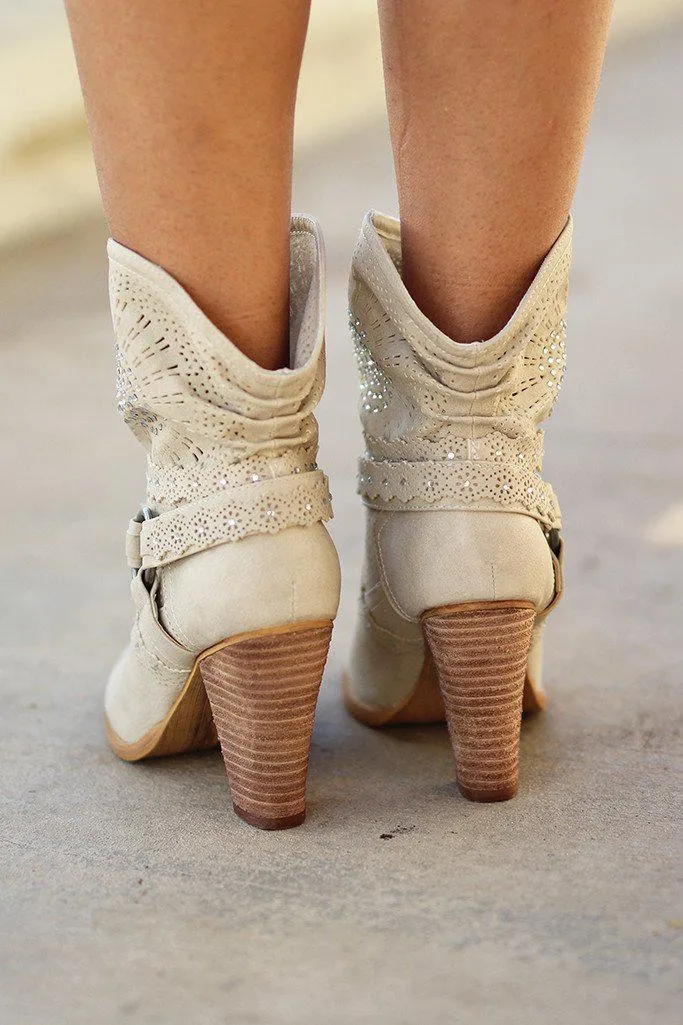 Adelaide Cream Booties