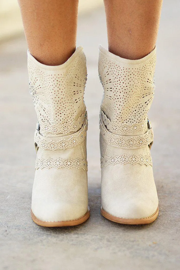 Adelaide Cream Booties