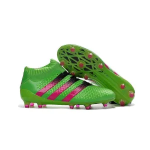 ADIDAS ACE 16.1 PRIMEKNIT FG - SOLAR GREENSHOCK PINKCORE BLACK