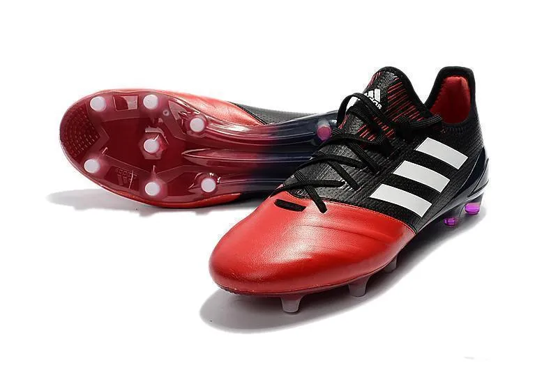 Adidas ACE 17.1 Leather FG Soccers Cleats Red White Black