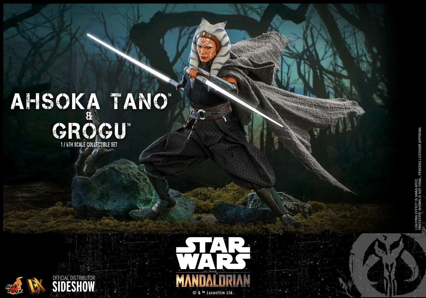 Ahsoka Tano and Grogu Sixth Scale Figure Set by Hot Toys