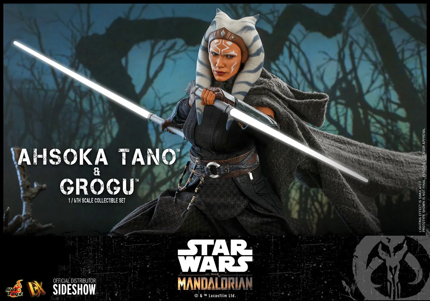 Ahsoka Tano and Grogu Sixth Scale Figure Set by Hot Toys