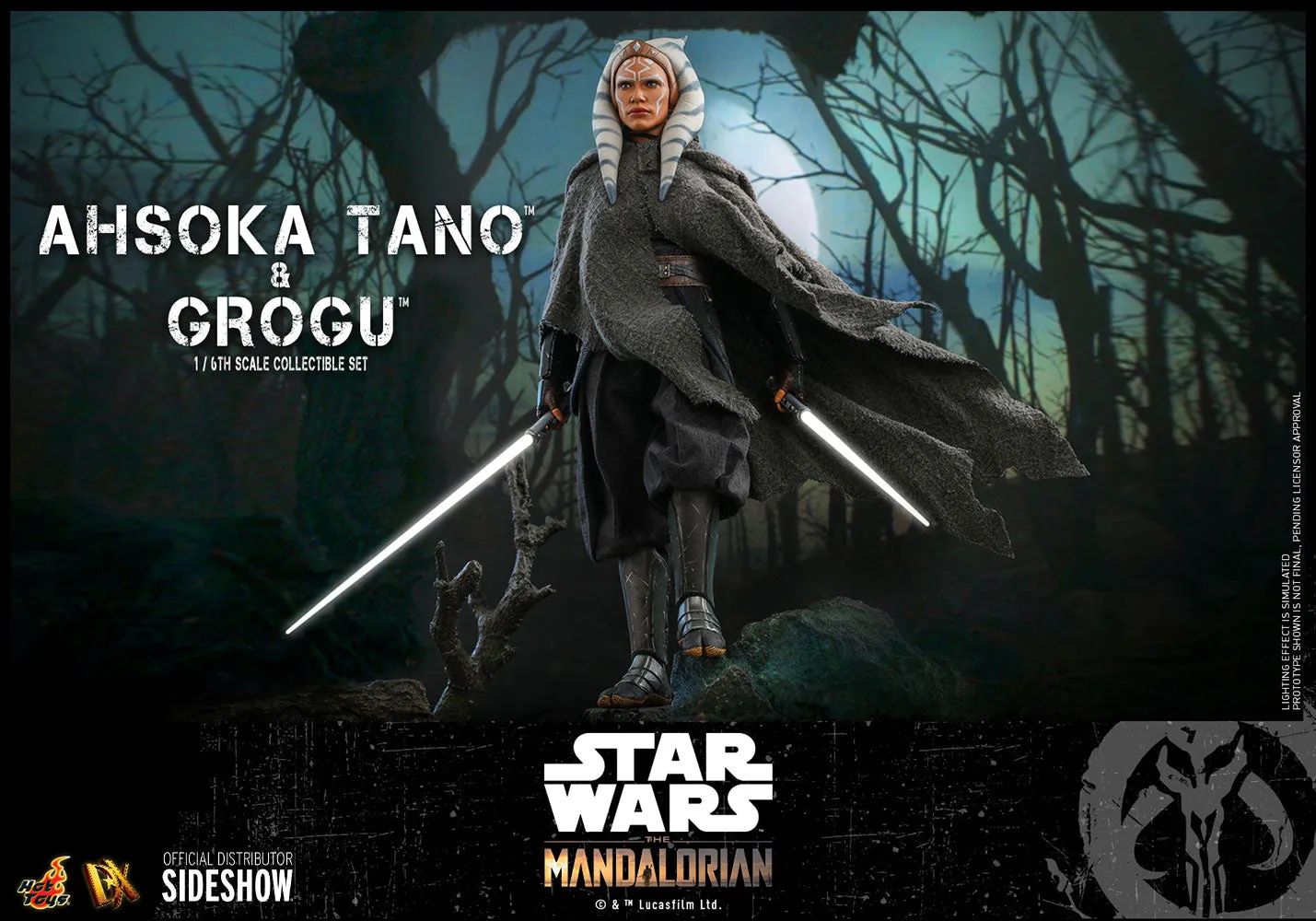 Ahsoka Tano and Grogu Sixth Scale Figure Set by Hot Toys