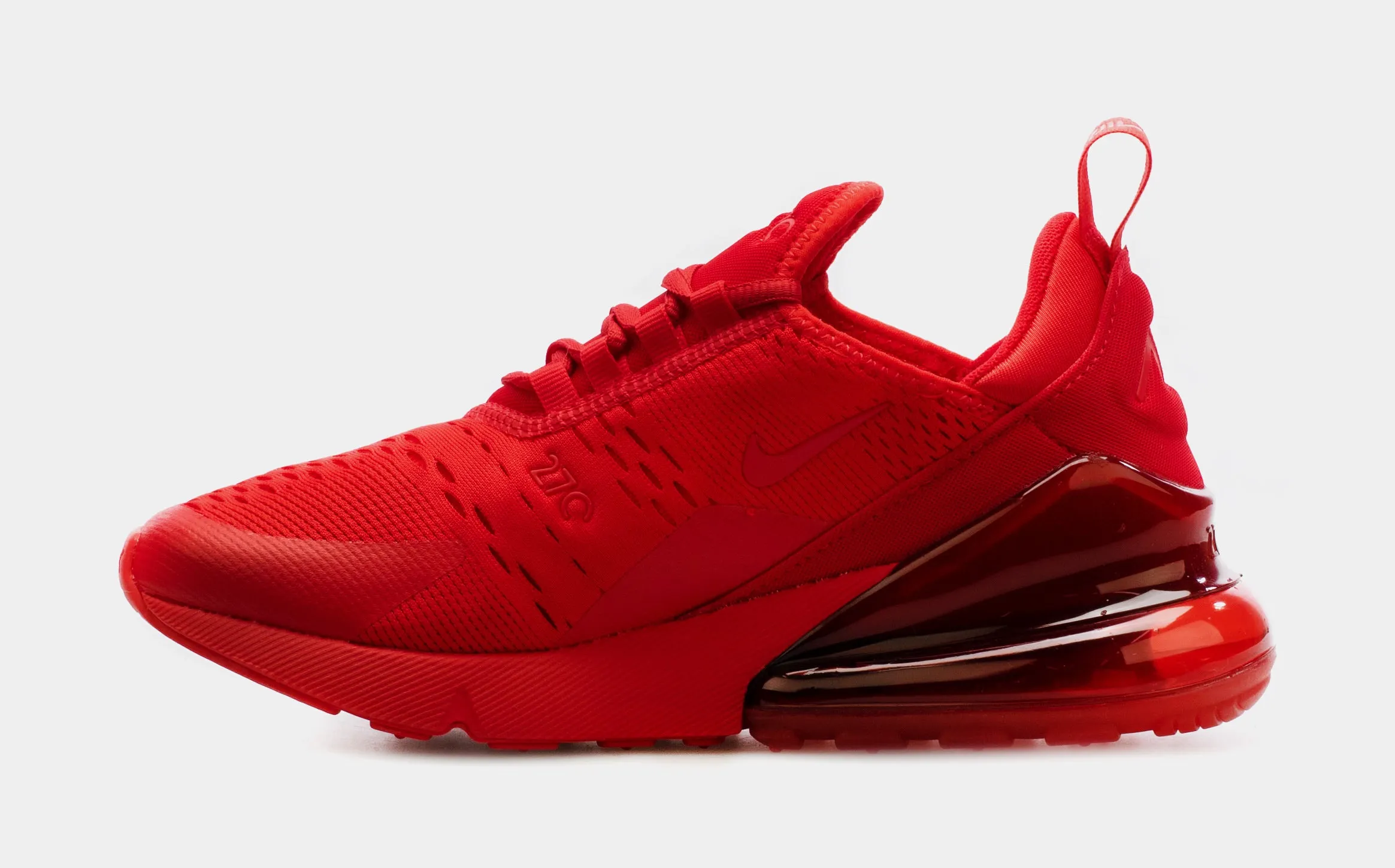 Air Max 270 Grade School Lifestyle Shoes (Red)