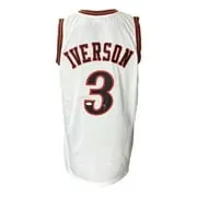 Allen Iverson Signed Custom White Pro-Style Basketball Jersey JSA ITP