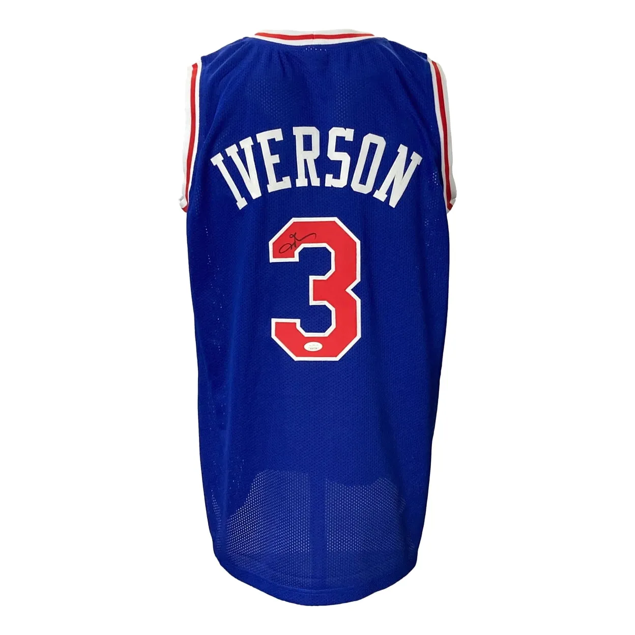 Allen Iverson Signed Custom White Pro-Style Basketball Jersey JSA ITP