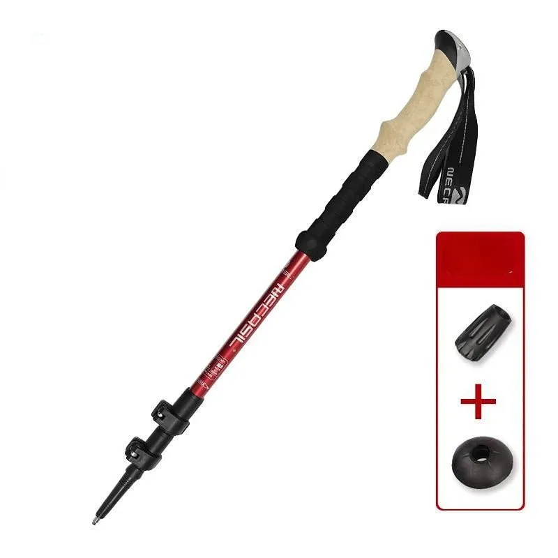 Anti-Shock Ultralight Hiking Poles - Telescopic Trekking Climbing Poles Ultralight Walking Canes