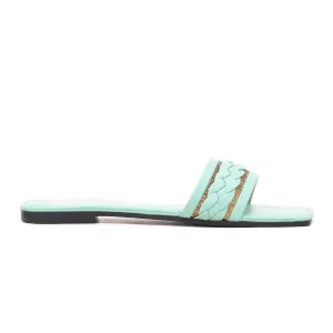 Aqua Green Casual Slipper CL1457