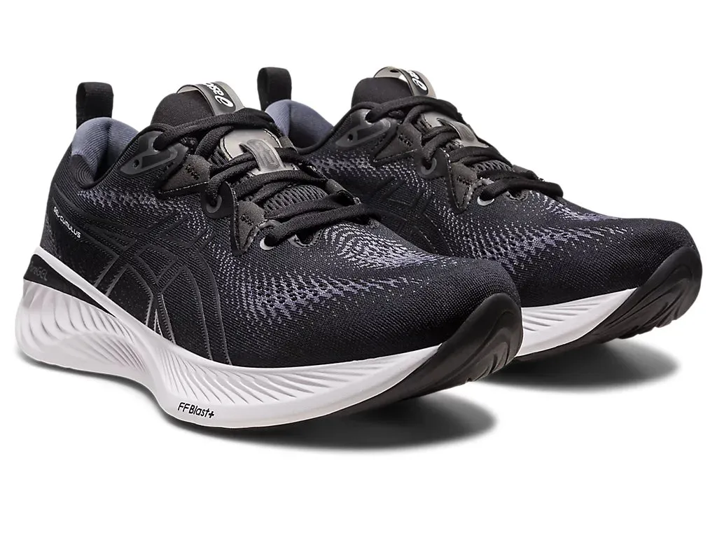 Asics Mens Gel Cumulus 25 Wide- Black/Carrier Grey (1011B620-002)