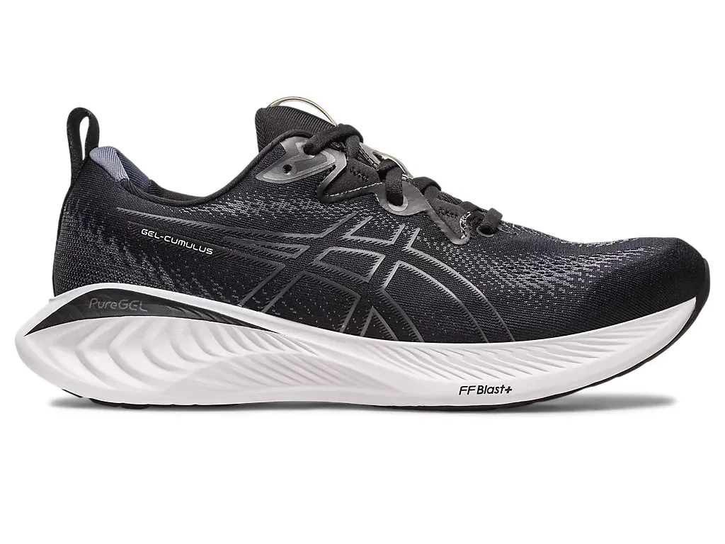 Asics Mens Gel Cumulus 25 Wide- Black/Carrier Grey (1011B620-002)