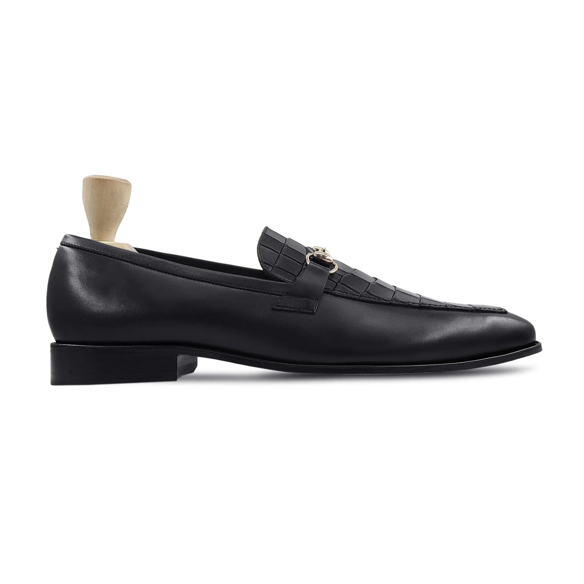 Astro - Men's Black Calf Leather Loafer