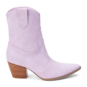 Bambi Snake Pointed Toe Zippered Cowboy Booties