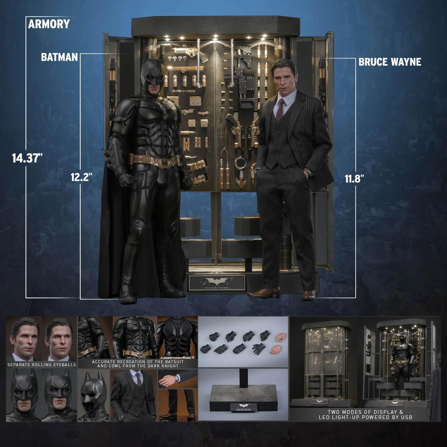 Batman Armory with Bruce Wayne (2.0) Sixth Scale Figure Set