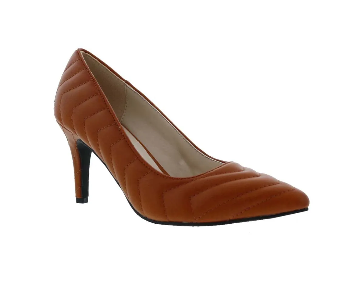 Bellini Ames Women Dress Pump Shoes In Rust Smooth