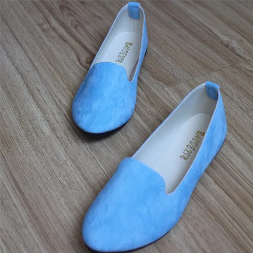 Big Size Women Flats Candy Color Shoes Woman Loafers Summer Fashion Sweet Flat Casual Shoes Women Zapatos Mujer Plus Size 35-43