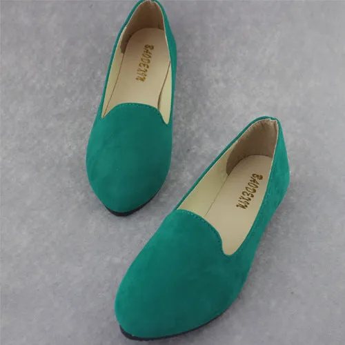 Big Size Women Flats Candy Color Shoes Woman Loafers Summer Fashion Sweet Flat Casual Shoes Women Zapatos Mujer Plus Size 35-43