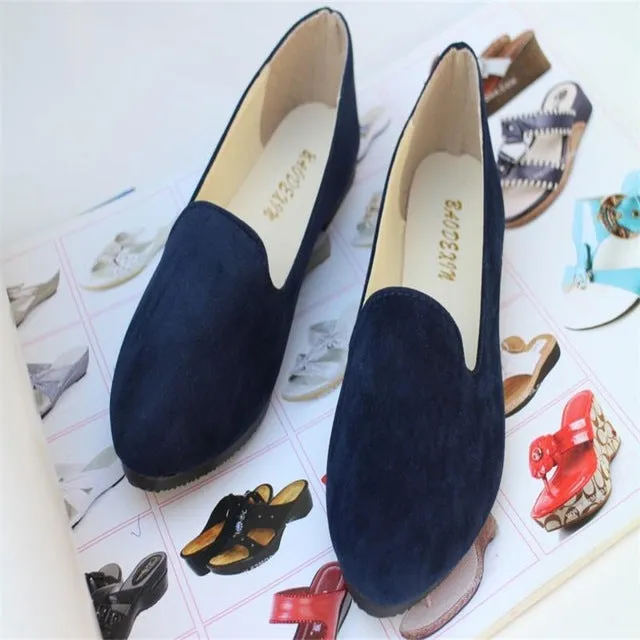 Big Size Women Flats Candy Color Shoes Woman Loafers Summer Fashion Sweet Flat Casual Shoes Women Zapatos Mujer Plus Size 35-43