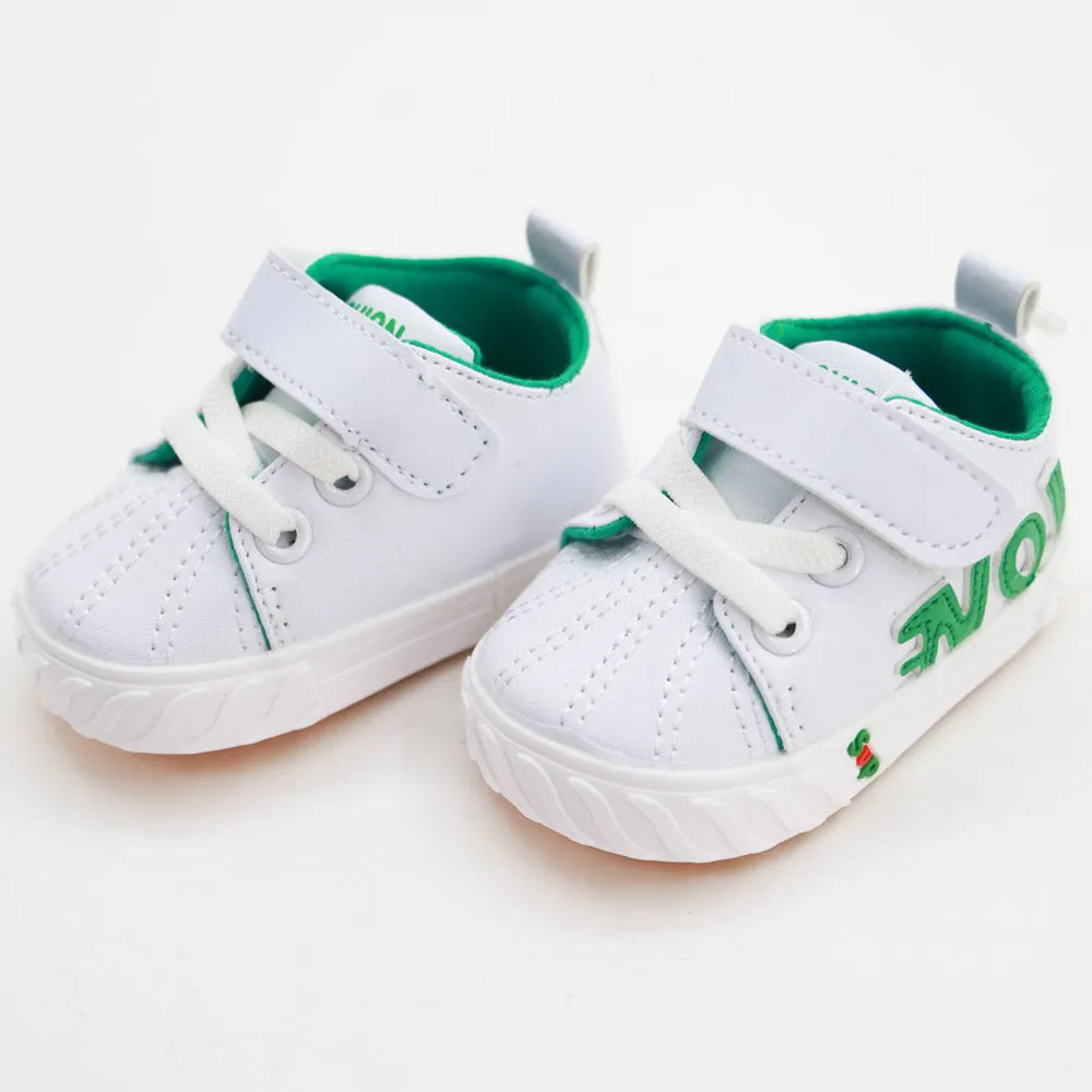 Blue & Green Velcro Strap Casual Shoes