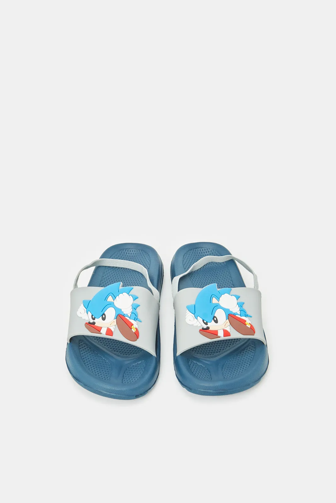 Boys Blue Sonic Print Slides