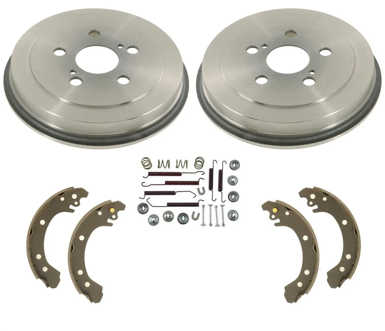 Brake Drums Brake Shoes and Springs for 05-08 Toyota Corolla (Vin # with 1 or 2)