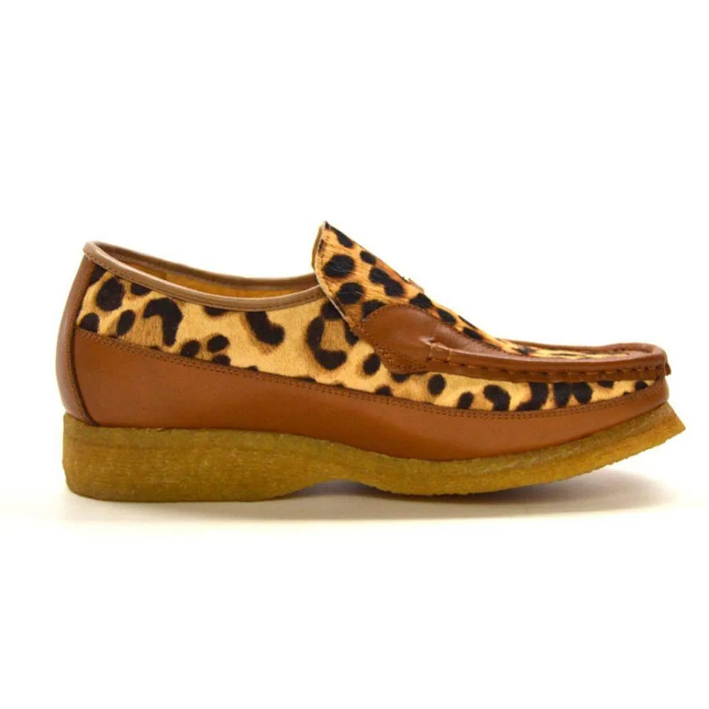 British Walkers Power 2 Limited Edition Men's Leopard Print Pony Skin Leather