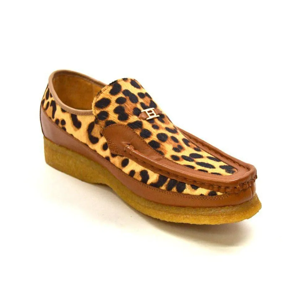 British Walkers Power 2 Limited Edition Men's Leopard Print Pony Skin Leather