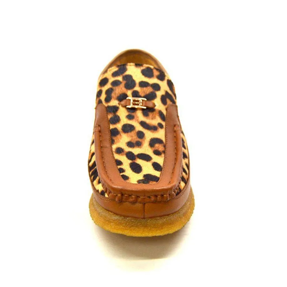 British Walkers Power 2 Limited Edition Men's Leopard Print Pony Skin Leather