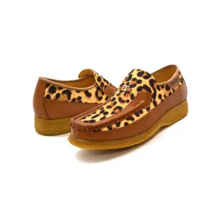 British Walkers Power 2 Limited Edition Men's Leopard Print Pony Skin Leather