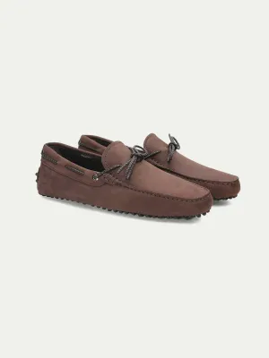 Brown Nubuck Driving Shoes