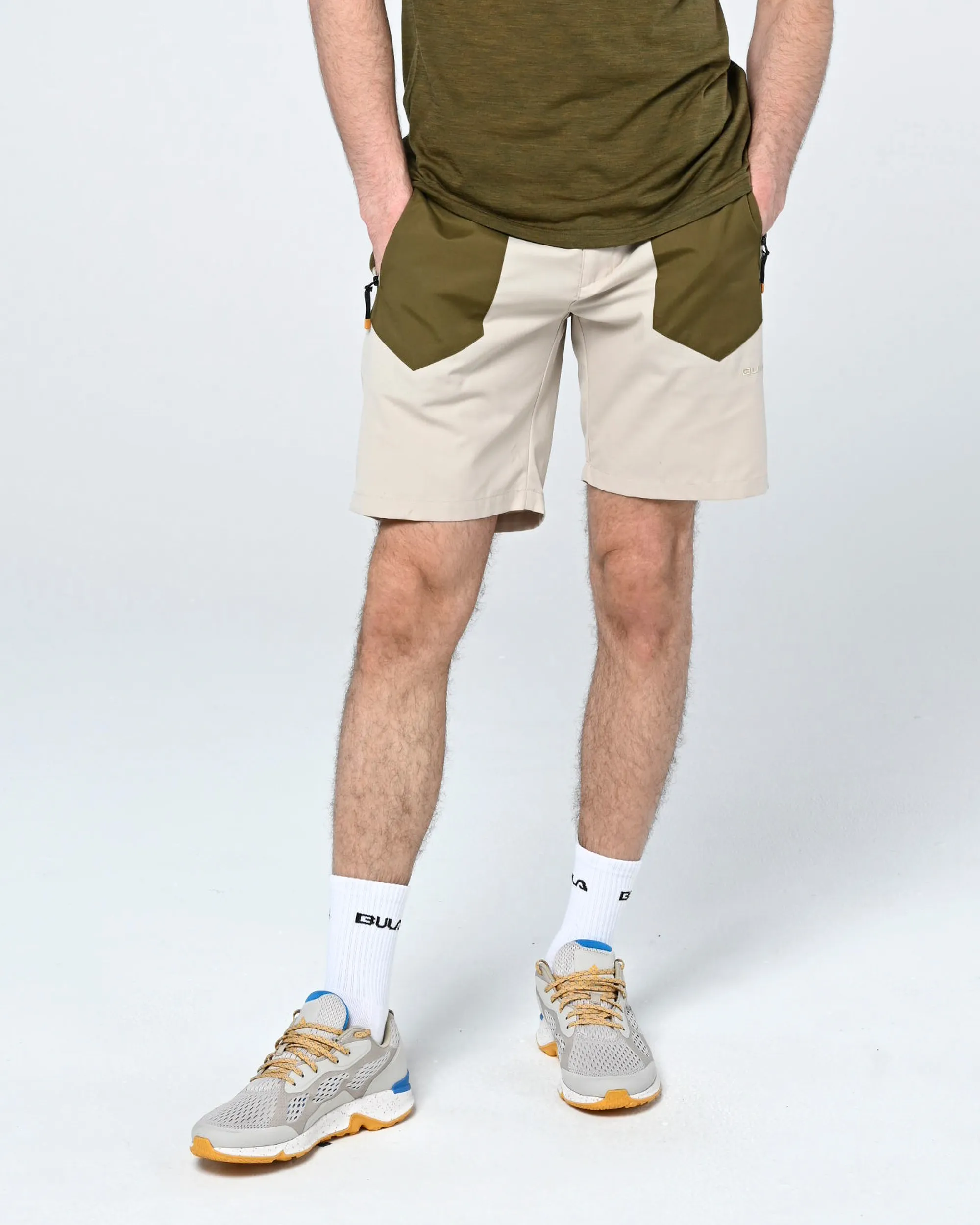 Bula Men&#x27;s Basecamp Trekking Shorts Beige | Buy Bula Men&#x27;s Basecamp Trekking Shorts Beige here | Outnorth