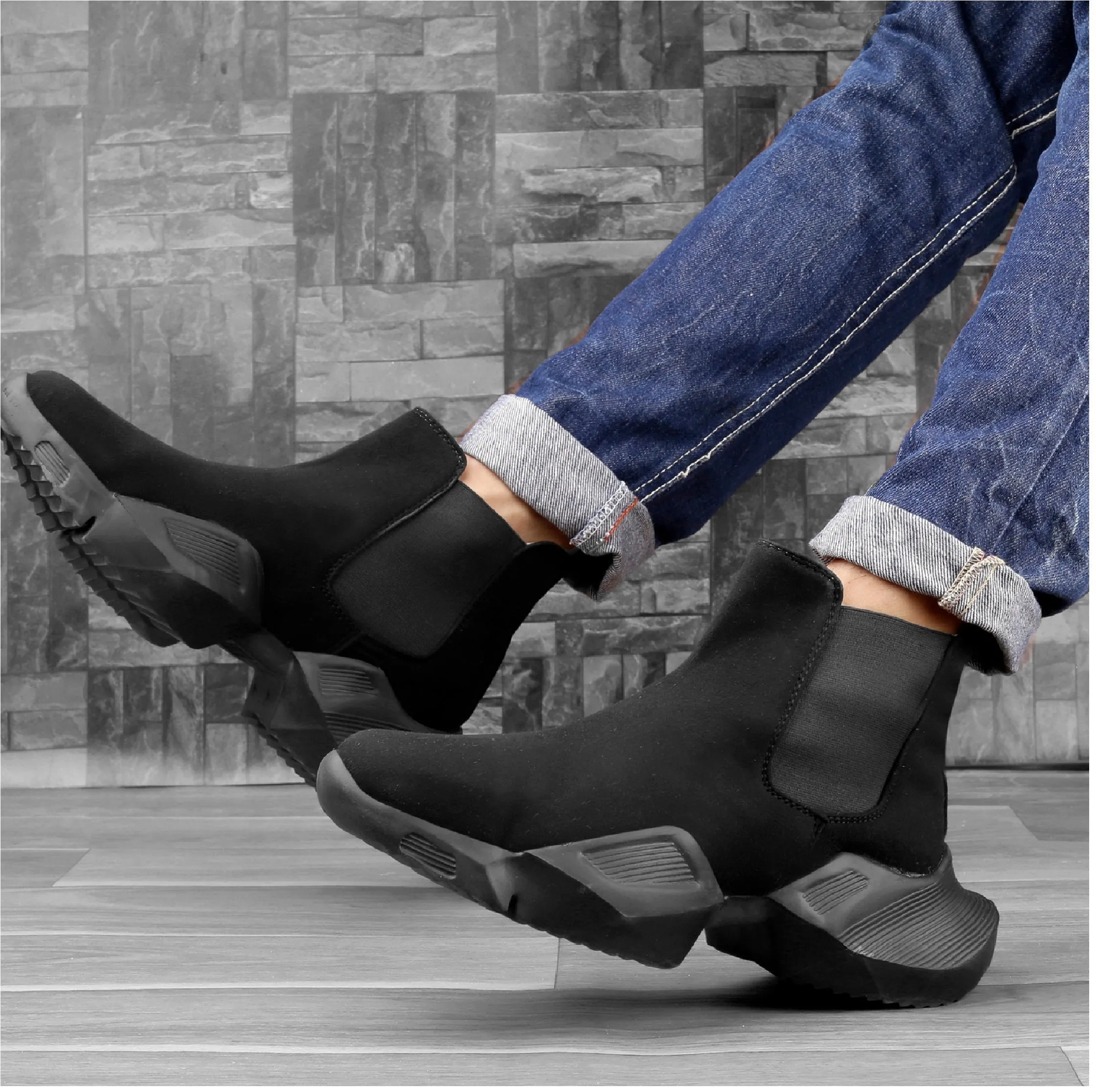 Bxxy's Designer Slip-on Boots For Men