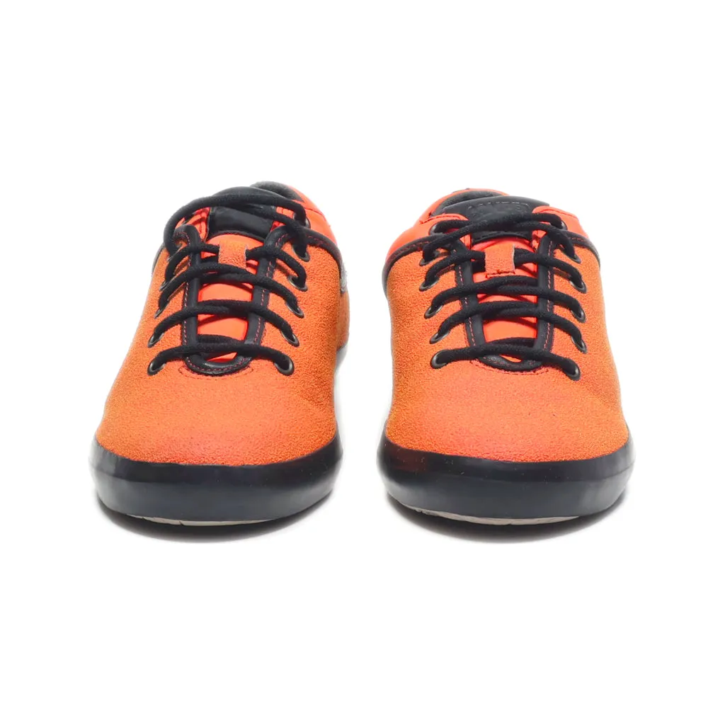 Camper Lace Ups Leather Orange Colour For Women