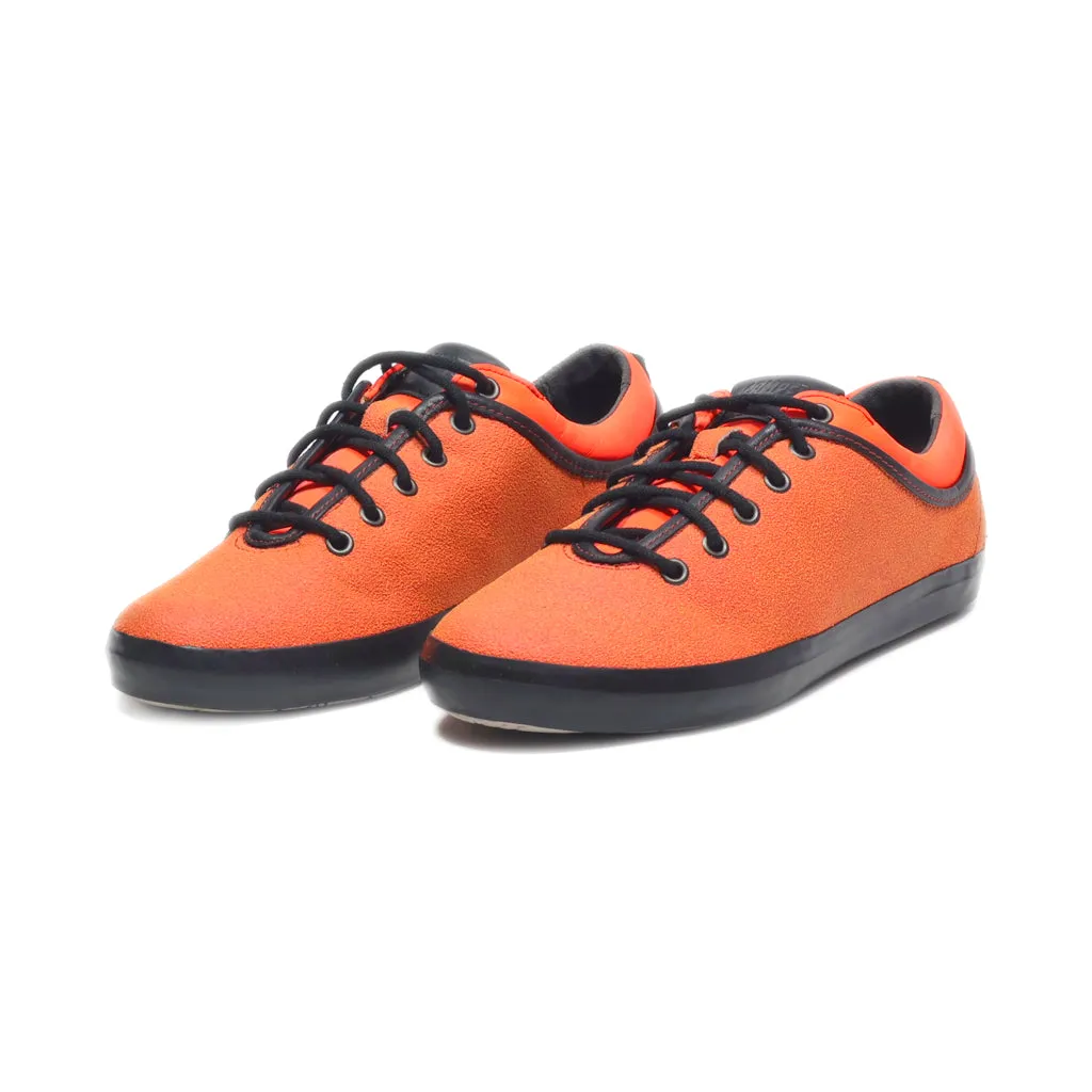 Camper Lace Ups Leather Orange Colour For Women