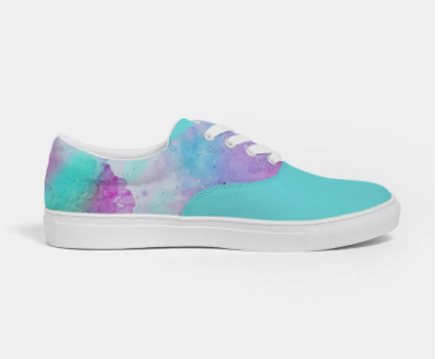 Canvas Sneakers- Tie Dye Design. Casual Shoes, Keds for Women. WickedYo